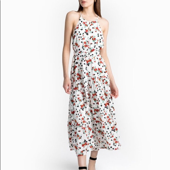 A.L.C. Richards Silk Floral Sleeveless Midi Dress Size US 4 - Picture 2 of 11